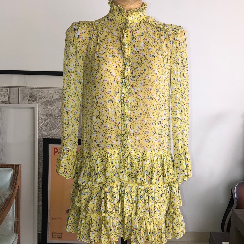 Zadig & Voltaire Yellow Floral Dress